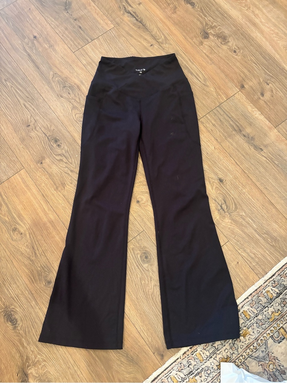 BALEAF Women's Leggings Yoga Pants Stretch w/ Pockets XS Wide Leg